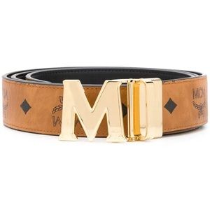NWT AUTHENTIC MCM Claus Reversible Belt 1.5 " in Visetos